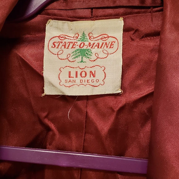 Vintage Jacket SIlk 1940s 1950s mens sz medium polka dot ♥ - Picture 2 of 6